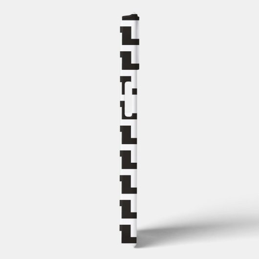 Zwart wit Chevrons iPhone 6 Xtreme Hoesje (Achterkant / Rechts)