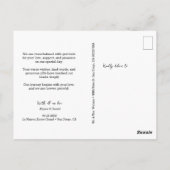 Zwart Wit Chic Trouwfoto Collage Trendy Briefkaart (Achterkant)