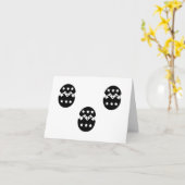 Zwart-wit: Chick Coming Out Ei GEPERSONALISEERD Kaart (Gele Bloem)