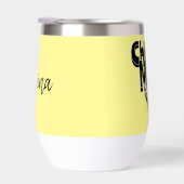 Zwart-wit Chicken Mom gepersonaliseerd (Rechts)