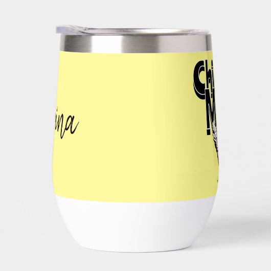 Zwart-wit Chicken Mom gepersonaliseerd (Rechts)