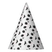 Zwart-wit Chinees Beer Roze Feesthoedjes (Links)