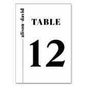 Zwart, wit chique typografie minimalistische bruil kaart (Achterkant)