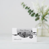 Zwart & Wit Chique Visitekaartje 2 (Staand voorkant)