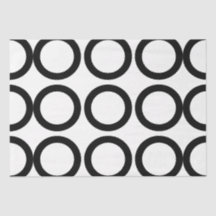 Zwart-wit cirkel geometrisch patroon