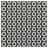 Zwart-wit cirkelpatroon stof (Swatch)