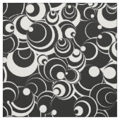 Zwart-wit cirkels Abstracte stof 2 (Swatch)