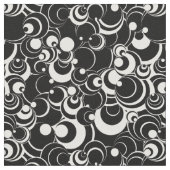 Zwart-wit cirkels Abstracte stof 2 (Close Up)