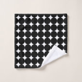 Zwart-wit cirkels bad handdoek (Wasdoekje)