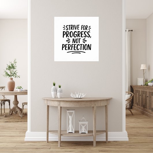 Zwart wit citaat motivatie poster