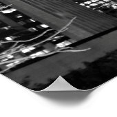 Zwart-wit cityscape 13 poster (Hoek)