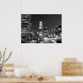 Zwart-wit cityscape 13 poster (Keuken)