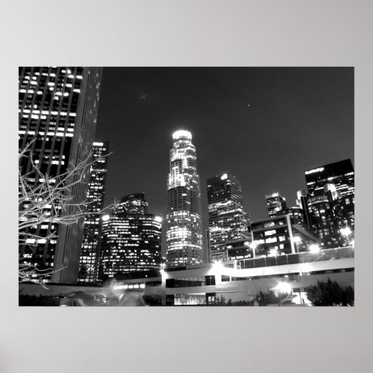 Zwart-wit cityscape 13 poster (Voorkant)