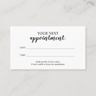 Zwart/Wit Classic cursive Handwriting Elegant Visitekaartje
