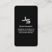 Zwart-wit Classic Entertainment Visitekaartje (Voorkant)
