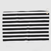 Zwart-wit Classic Gestreept Golfhanddoek (Horizontaal)