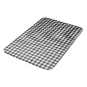 Zwart Wit Classic Houndstooth Check Badmat (Gekanteld)