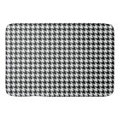 Zwart Wit Classic Houndstooth Check Badmat (Voorkant)