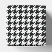 Zwart Wit Classic Houndstooth Check Bedankdoosjes (Bovenkant)