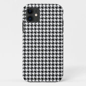 Zwart Wit Classic Houndstooth Check Case-Mate iPhone Case (Achterkant)