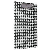 Zwart Wit Classic Houndstooth Check Klembord (Rechts)