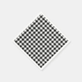 Zwart Wit Classic Houndstooth Check Servet (Hoek)