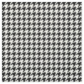 Zwart Wit Classic Houndstooth Check Stof (Swatch)
