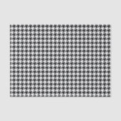 Zwart Wit Classic Houndstooth Check Tissuepapier (Voorkant)