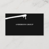 Zwart-wit Classic Minimalist Unique Visitekaartje (Voorkant)