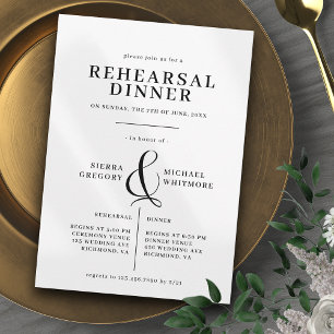  Zwart-Wit Classic Repetitie Diner Kaart