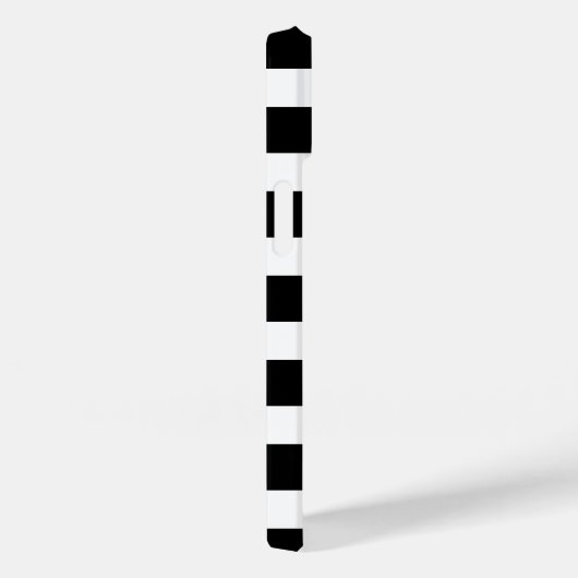 Zwart-wit Classic Stripes Monogram Case-Mate iPhone Case (Achterkant / Rechts)