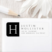 Zwart & Wit | Classy retouradres Etiket (Insitu)