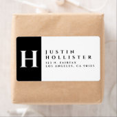 Zwart & Wit | Classy vet retouradres Etiket (Insitu)