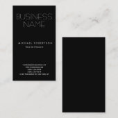 Zwart Wit Clean Consultant Visitekaartje (Voorkant / Achterkant)