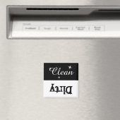Zwart-wit Clean Dirty Magnet voor Vaatwasser (Insitu (Vaatwasser))