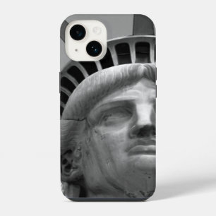 Zwart-wit close-up beeld van vrijheid iPhone 14 hoesje