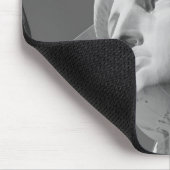 Zwart-wit close-up beeld van vrijheid muismat (Hoek)