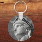 Zwart-wit close-up beeld van vrijheid sleutelhanger (Voorkant)