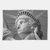 Zwart-wit close-up beeld van vrijheid theedoek (Horizontaal)