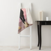 Zwart-wit Clydesdale op strand bij zonsondergang Sherpa Deken (In situ)