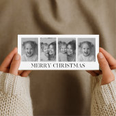 Zwart-wit collage foto Prettig kerstfeest