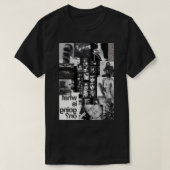 Zwart-wit collage. Kate Moss T-shirt (Design voorkant)
