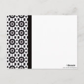 Zwart-wit Collectie Briefkaart (Achterkant)