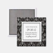 Zwart-wit Collectie Opslaan Datum magneet (Voorkant / Achterkant)