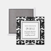 Zwart-wit Collectie Opslaan Datum magneet (Voorkant / Achterkant)