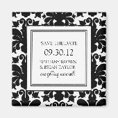 Zwart-wit Collectie Opslaan Datum magneet (Voorkant)