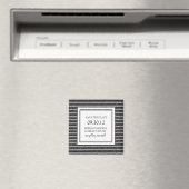 Zwart-wit Collectie Opslaan Datum magneet (Insitu (Vaatwasser))