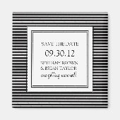 Zwart-wit Collectie Opslaan Datum magneet (Voorkant)