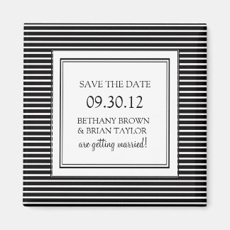 Zwart-wit Collectie Opslaan Datum magneet