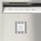 Zwart-wit Collectie Opslaan Datum magneet (Insitu (Vaatwasser))